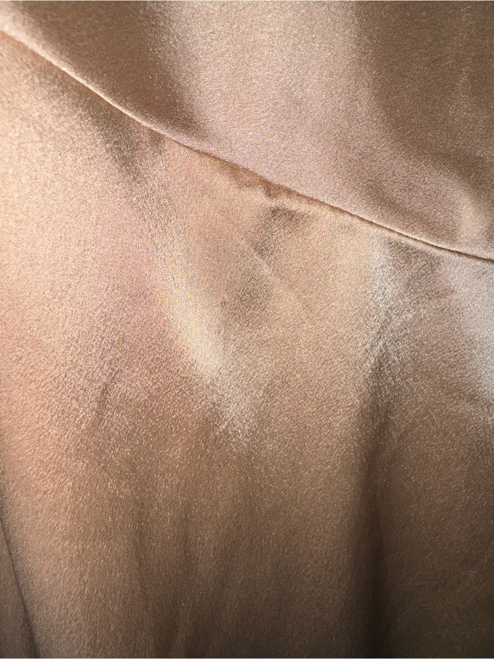 Show Me Your MuMu One-Shoulder Josie Satin Gown in Champagne Gold - Picture 9 of 13